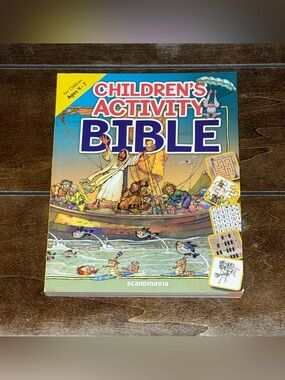 Scandinavia Children's Activity Bible - Blue Illustrated Puzzle Book